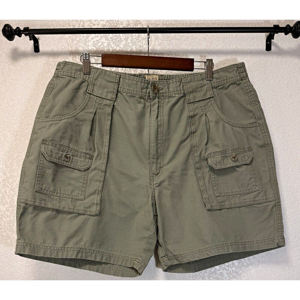 Bud Head Brand Co Men's Cargo Shorts Size 40 Olive Green Cotton Utility